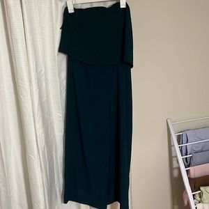 Strapless Jumpsuit green jewel toned size large from blu spero. Never worn